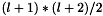$ (l + 1) * (l + 2) / 2 $