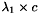 $ \lambda_1 \times c $