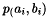 $ p_(a_i,b_i) $