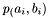 $ p_(a_i,b_i) $
