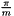 $ \frac{\pi}{m} $