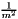 $ \frac{1}{m^2} $