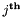 $j^{\mathbf{th}}$