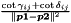 $ \frac{\cot \gamma_{ij} + \cot \delta_{ij}}{\|\boldsymbol{p1} - \boldsymbol{p2} \|^2} $