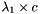 $ \lambda_1 \times c $