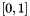 $ [0,1] $