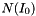 $ N(I_0) $