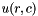 $ u(r,c) $