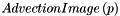 $ AdvectionImage \left( p \right) $