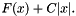 $F(x) + C |x|}. $