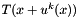 $ T(x+u^k(x)) $
