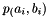 $ p_(a_i,b_i) $