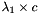 $ \lambda_1 \times c $
