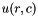 $ u(r,c) $