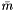 $\bar{m}$