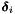 $ \boldsymbol{ \delta }_i $