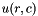 $ u(r,c) $