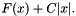 $F(x) + C |x|}. $