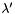 $\lambda'$