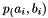 $ p_(a_i,b_i) $